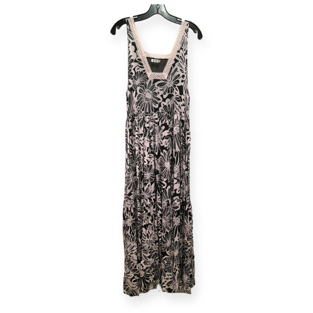 Tiers For You Maxi Dress In Washed Black Combo Free People, Size Xs