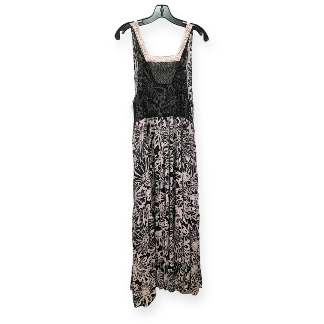 Tiers For You Maxi Dress In Washed Black Combo Free People, Size Xs