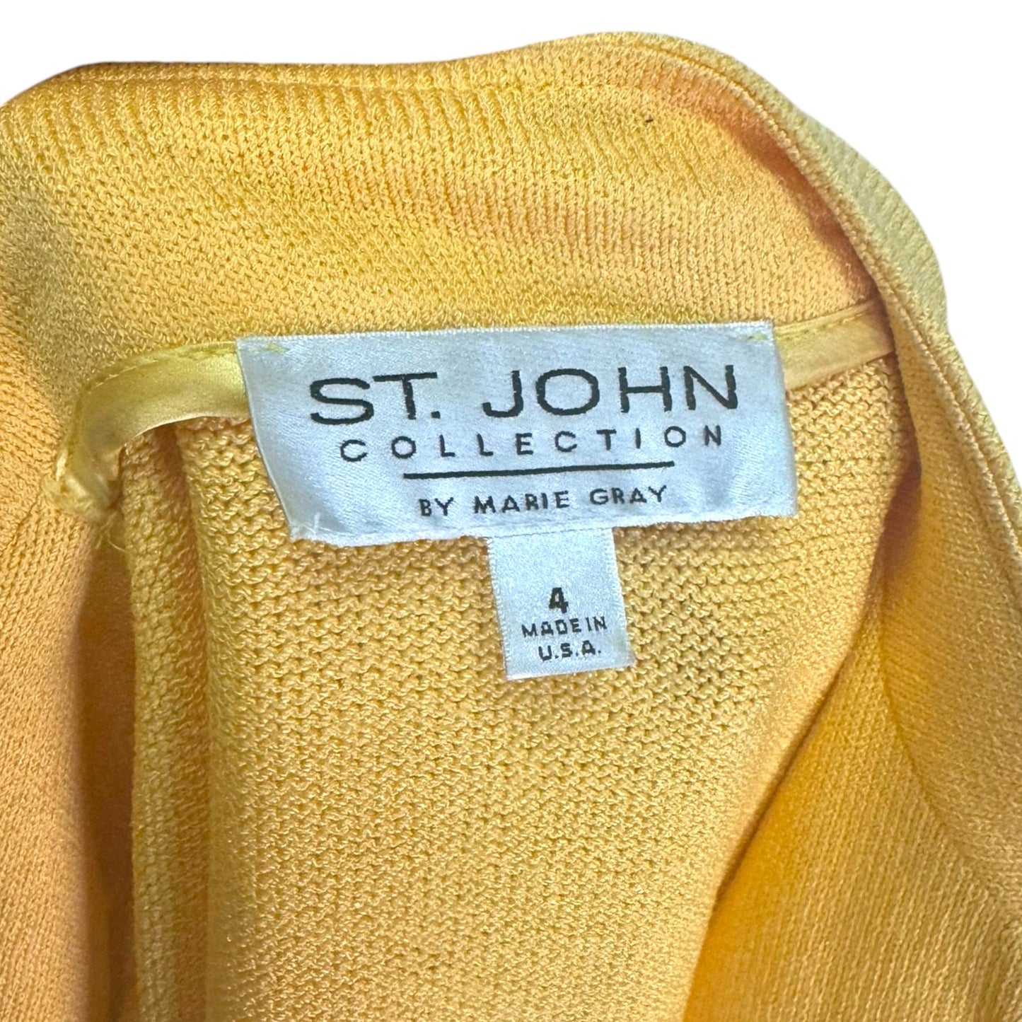 Blazer Designer By St John Collection In Yellow, Size: 4