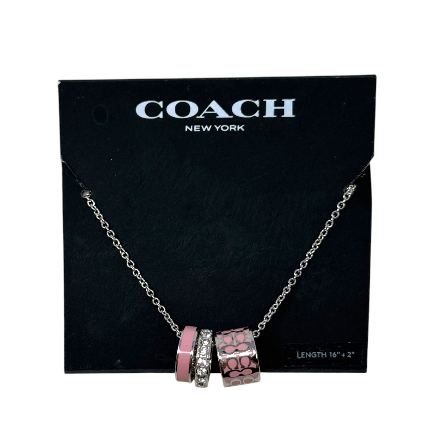 Signature Enamel Necklace Designer By Coach