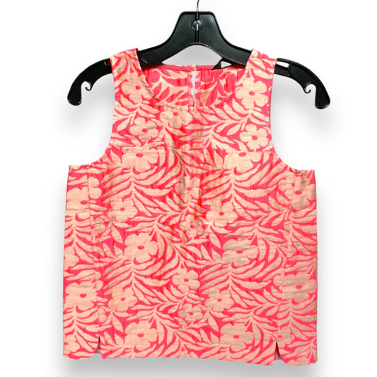 Top Sleeveless By J. Crew In Coral, Size: 2p