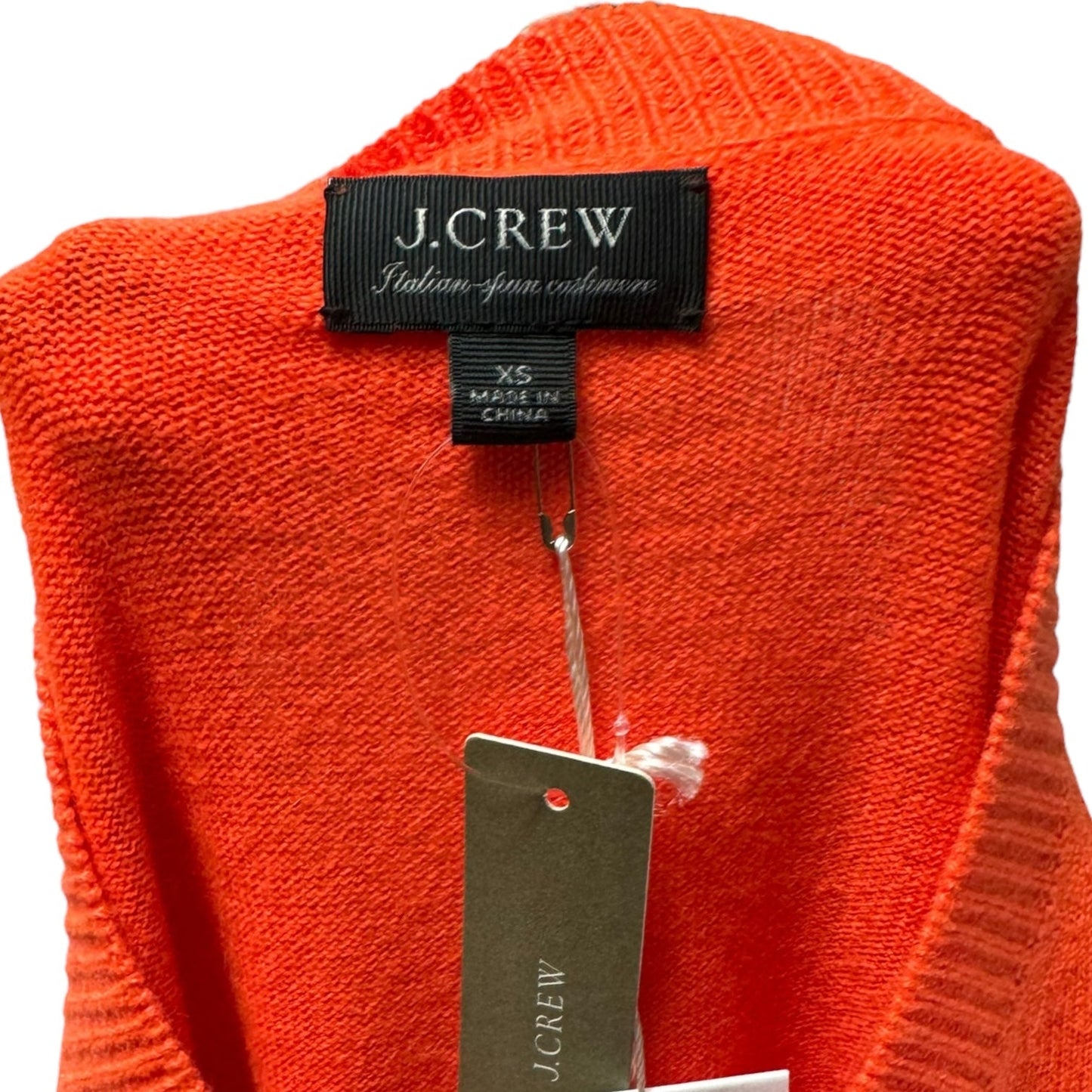 Italian Cashmere Tunic Sweater By J. Crew Collection In Orange, Size: XS