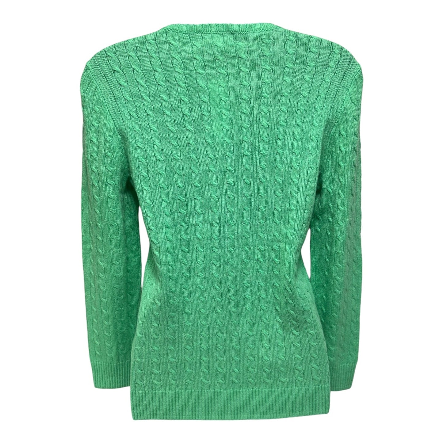 Cashmere Cable Knit Pullover Sweater By J. Crew Collection In Green, Size: XS