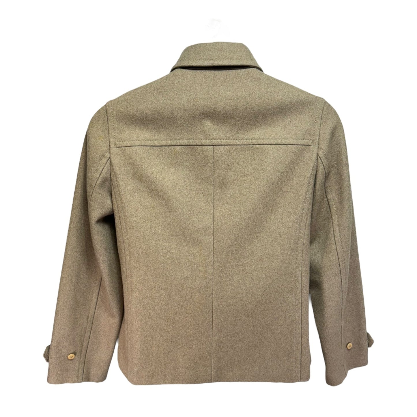 Jacket Wool By J. Crew In Taupe, Size: M