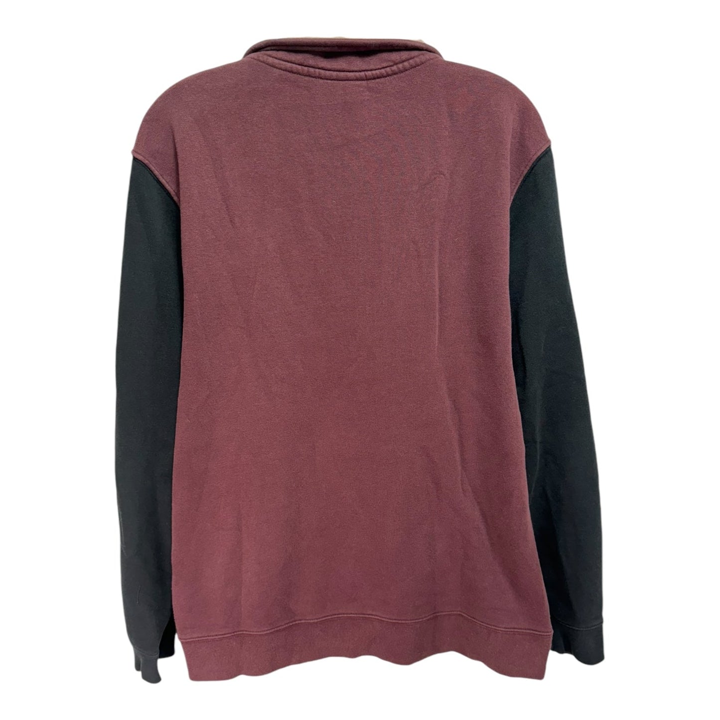 Colorblock Athletic Sweatshirt Crewneck By Nike In Red, Size: L