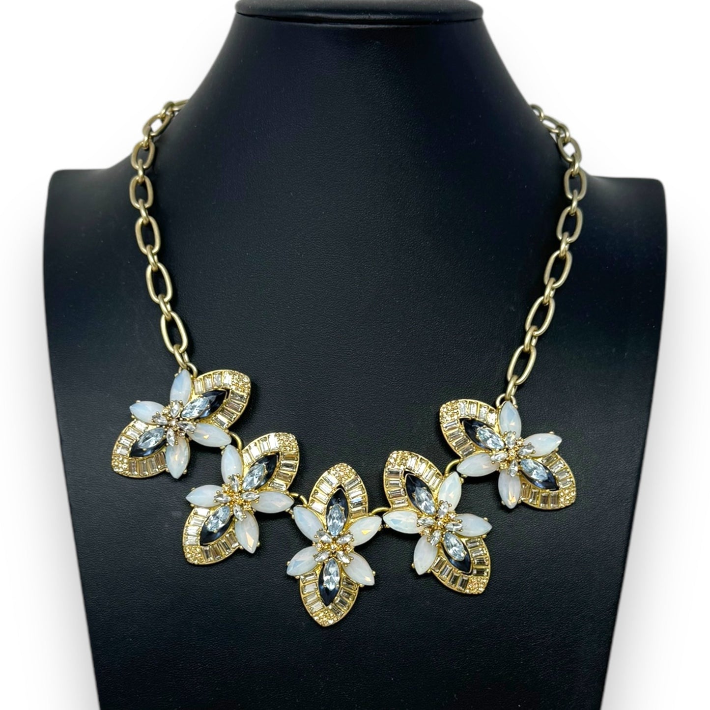 Faceted Crystal Statement Necklace By J. Crew