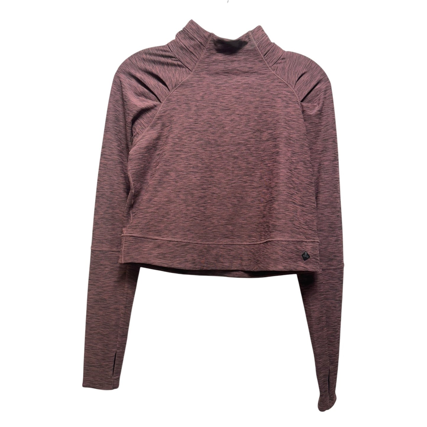 Athletic Top Long Sleeve Collar By Prana In Maroon, Size: Xs