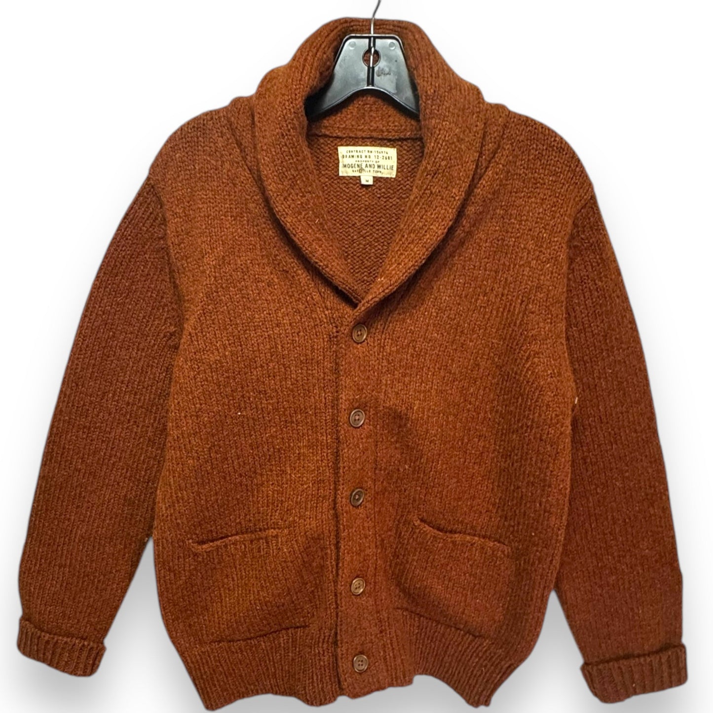 Sweater Cardigan By Imogene and Willie In Brown, Size: M