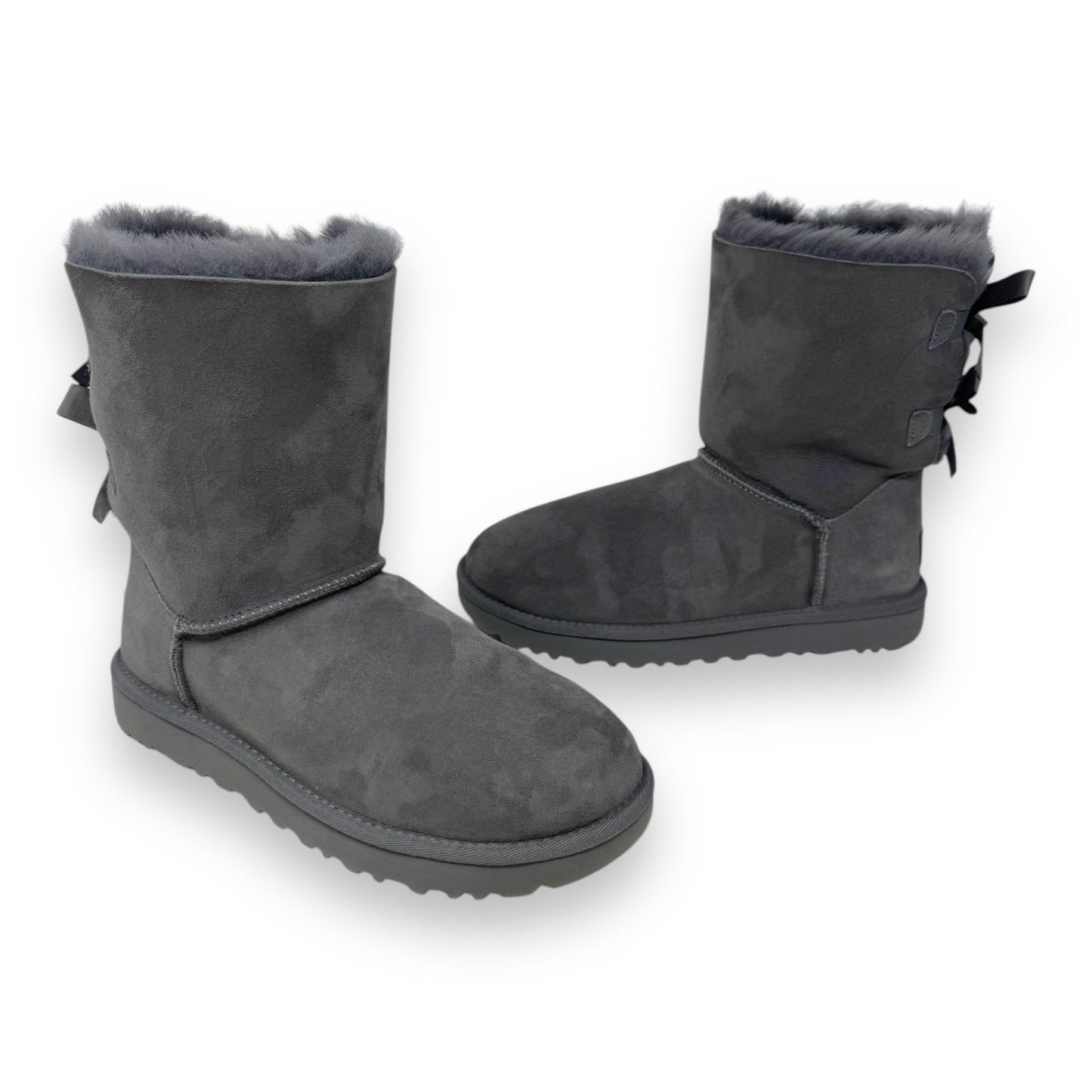 Bailey Bow Boots Designer By Ugg In Grey, Size: 8