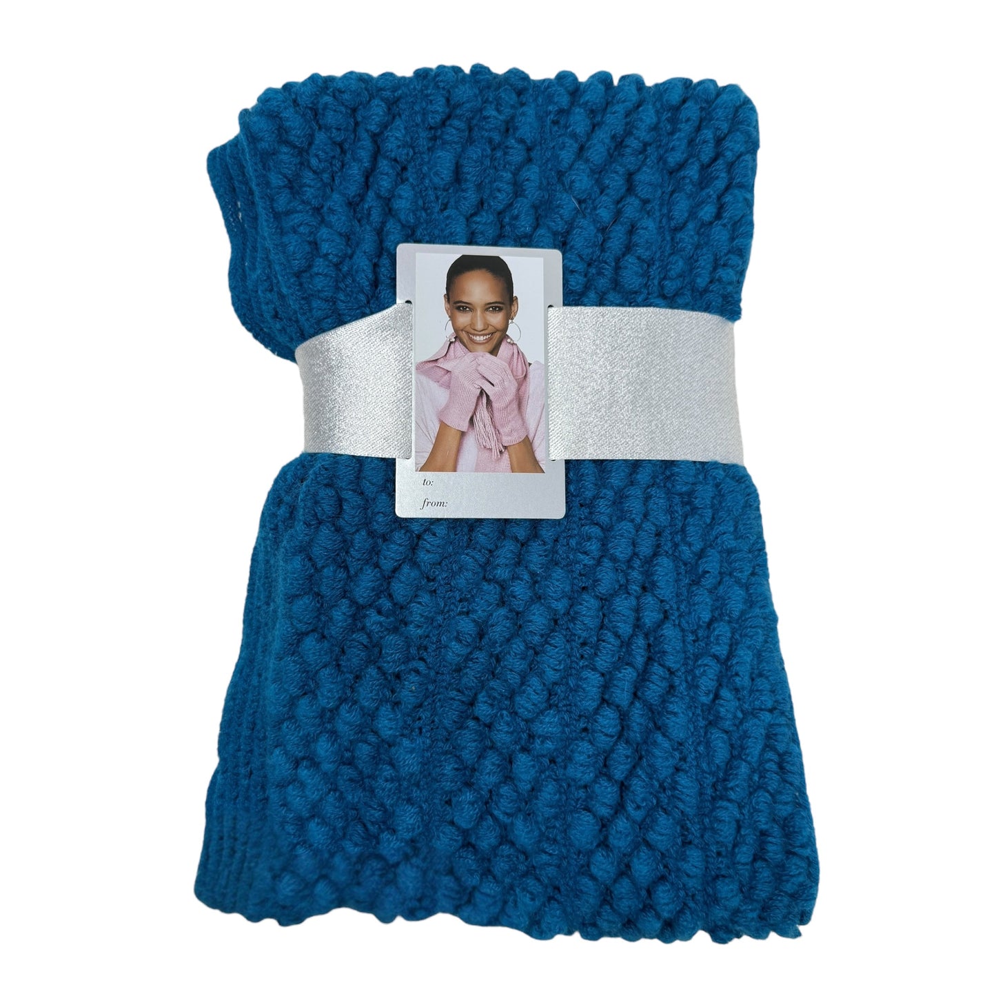 Popcorn-Knit Scarf & Gloves Set By New York And Co