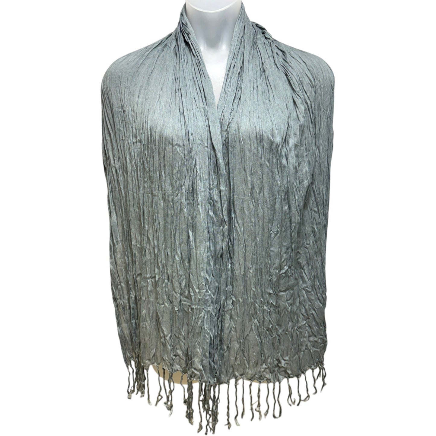 100% Cotton Crinkle Long Scarf By Unbranded