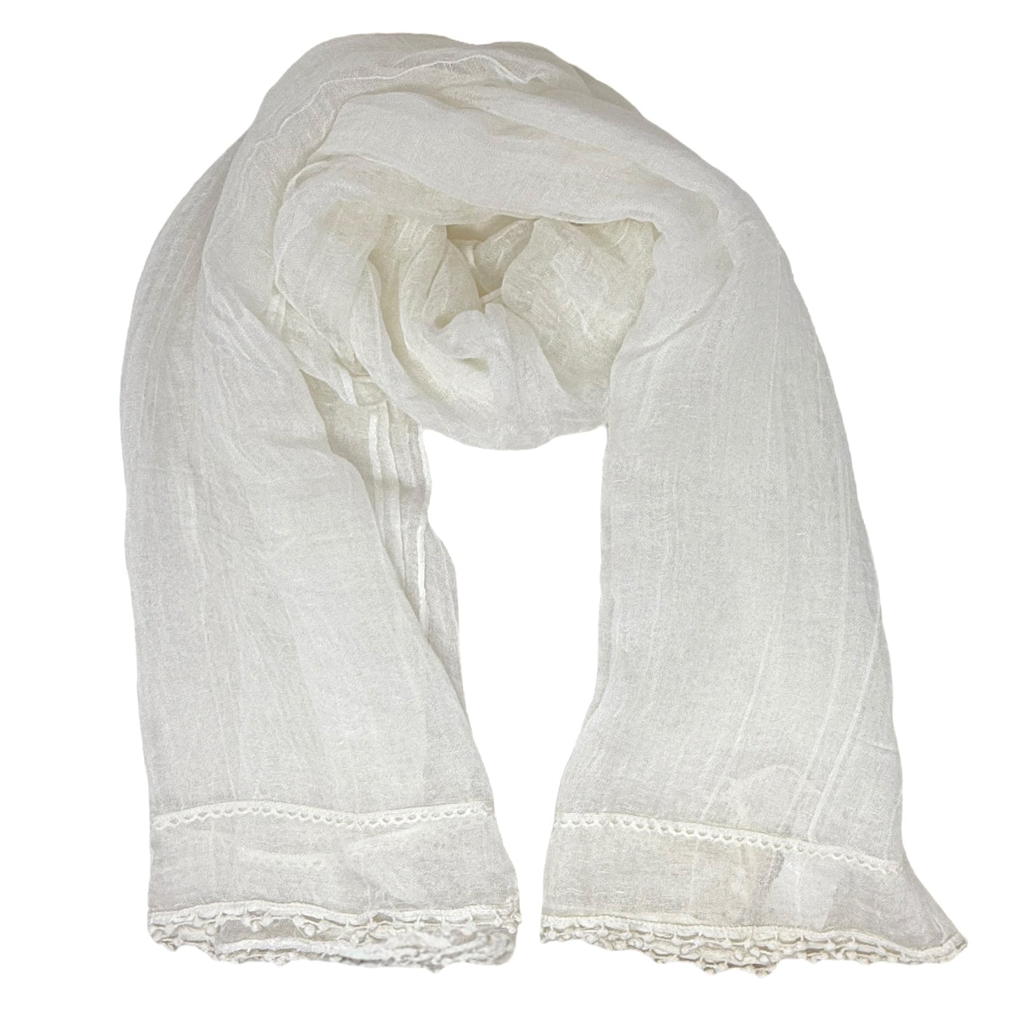 Long Gauze Scarf Wrap By Unbranded