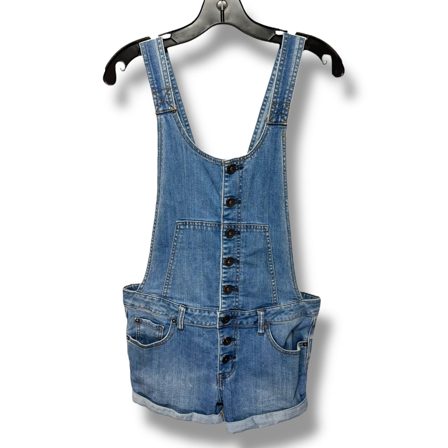 Shortalls By Free People In Blue Denim, Size: 6