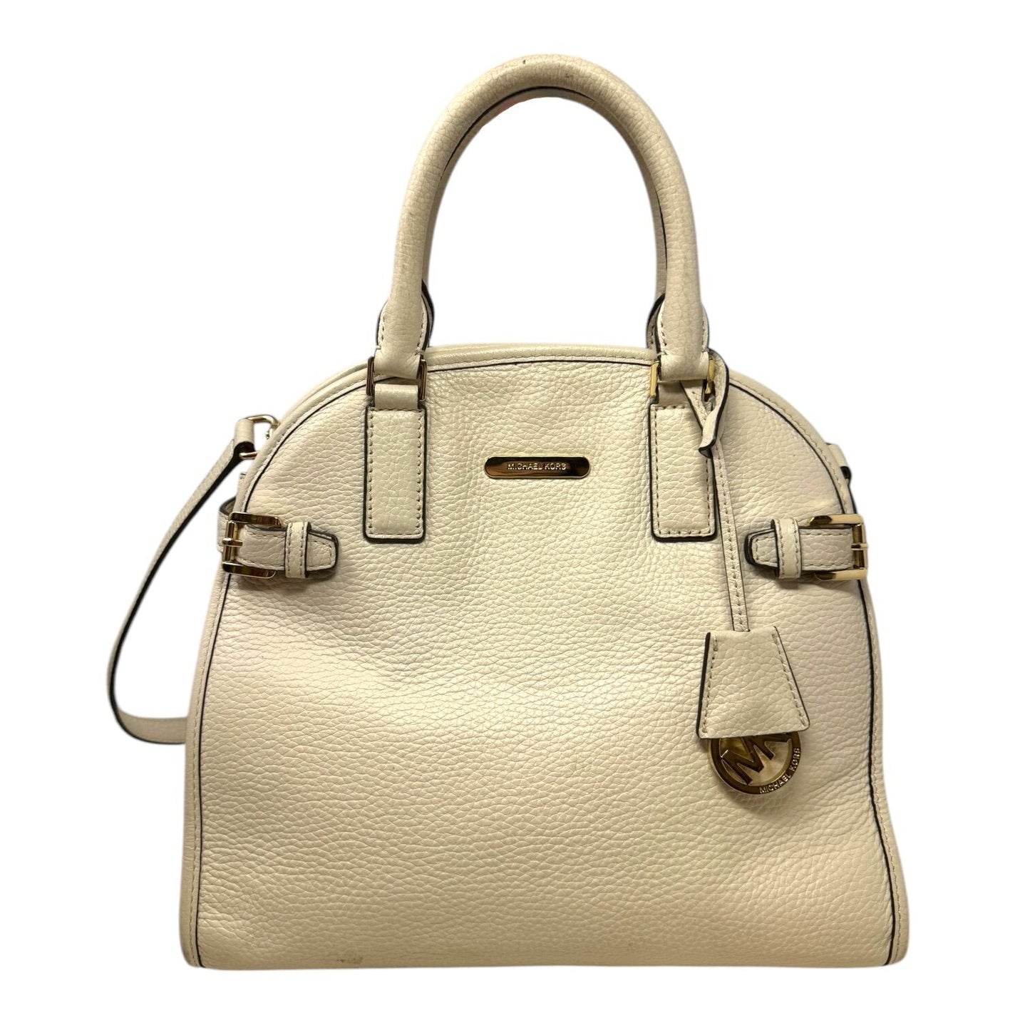 Hutton Dome Top Handle Crossbody Handbag Leather By Michael By Michael Kors  Size: Medium