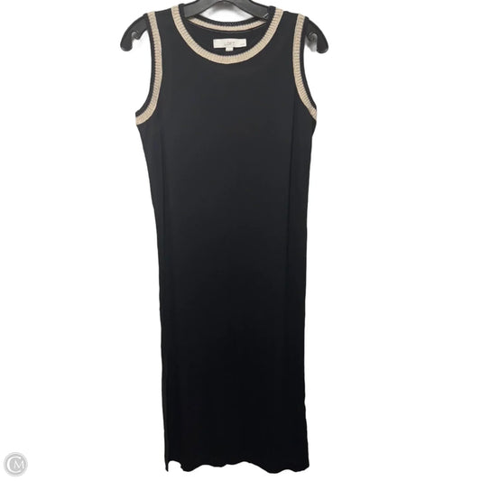 Dress Casual Midi By Loft In Black, Size: Sp