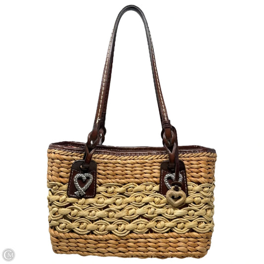 Shelie Woven Straw Bag With Heart Charm By Brighton, Size: Small