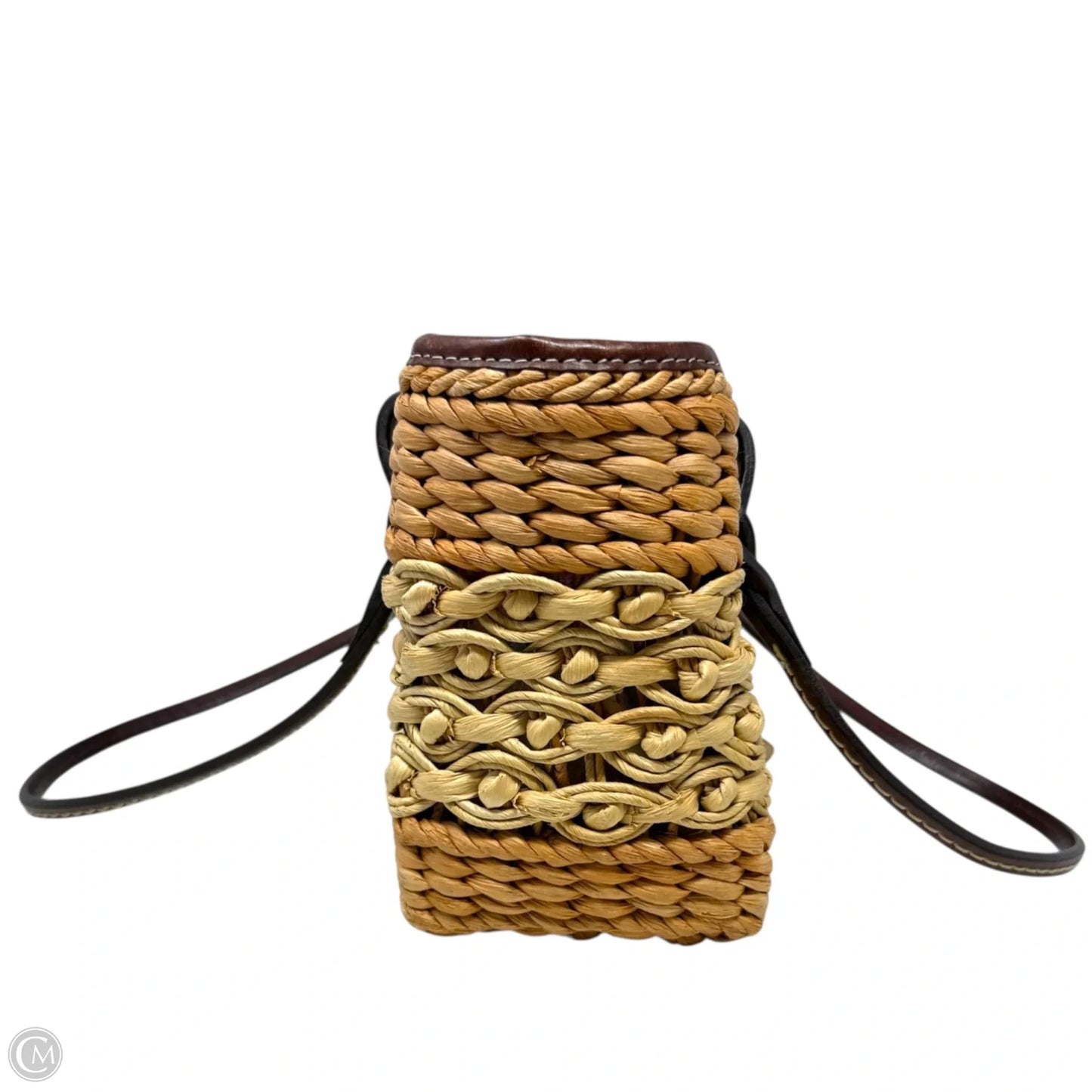 Shelie Woven Straw Bag With Heart Charm By Brighton, Size: Small