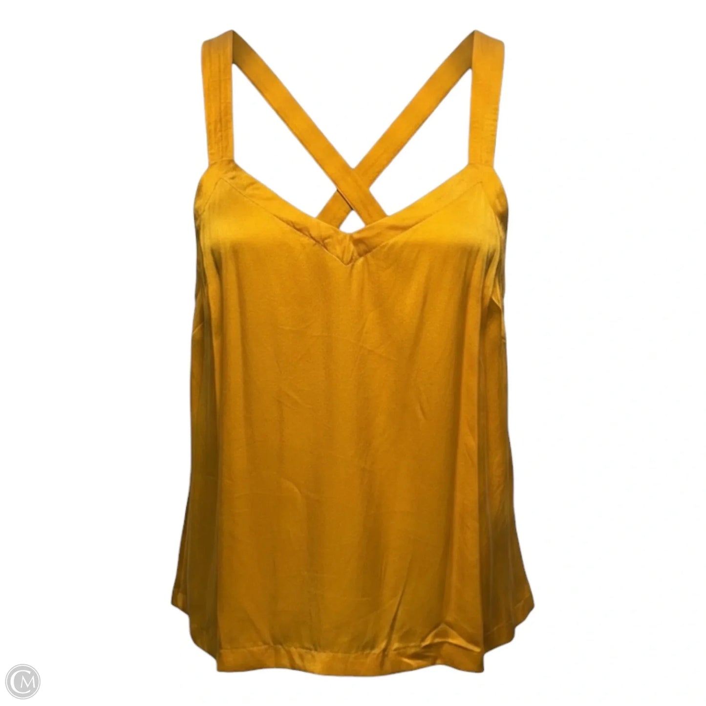 Straight Silk Camisole By Floreat X Anthropologie In Yellow, Size: S