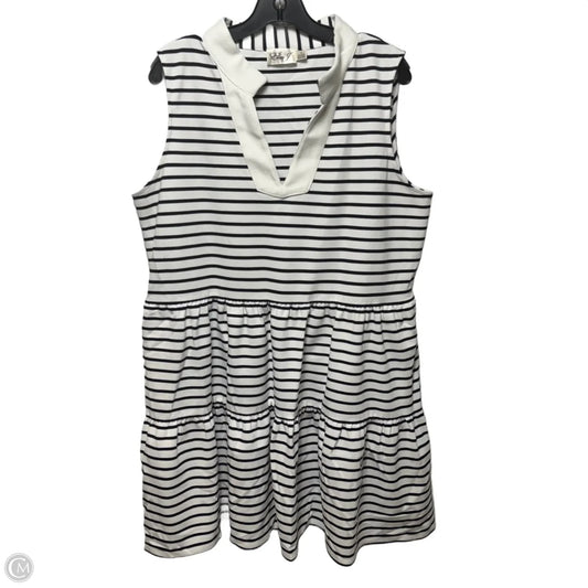 Dress Casual Midi By Eliza J In Striped Pattern, Size: Xl