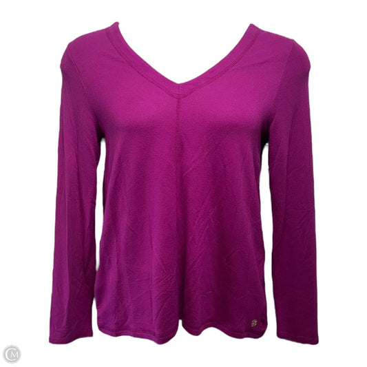 Areli Pullover Top Designer By Lilly Pulitzer In Bordeaux Berry, Size: S