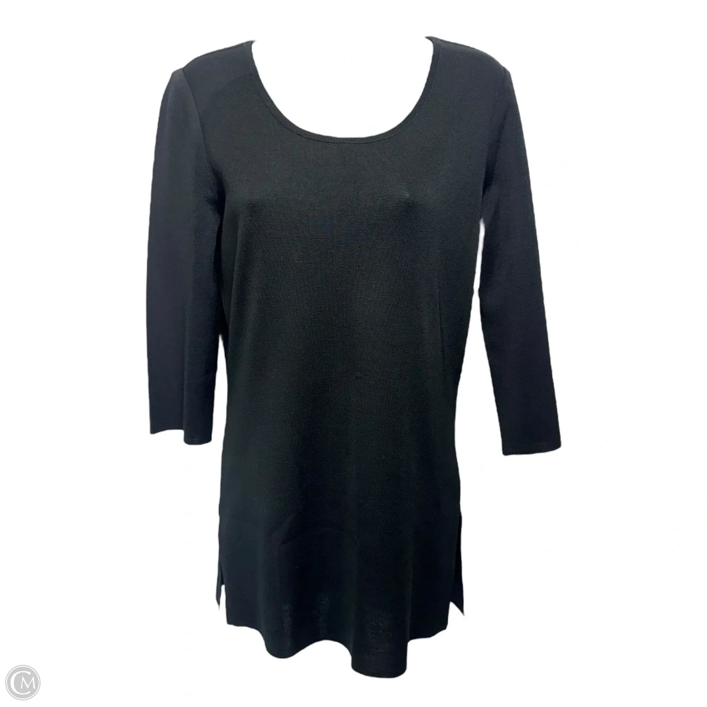 Top Long Sleeve By Ming Wang In Black, Size: Xs