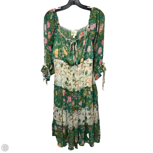 Dress Casual Short By Figuero & Flower In Floral Print, Size: M