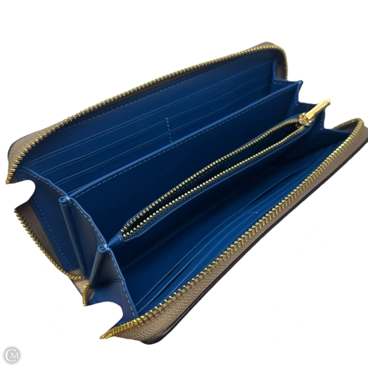 Monogram Long Zip Around Wallet Designer By Coach, Size: Large