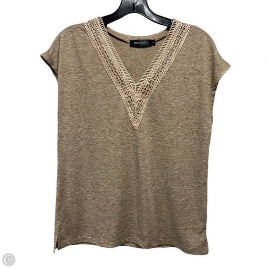Top Sleeveless By Merokeety In Tan, Size: S