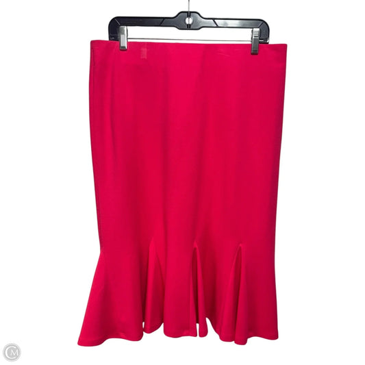 Skirt Midi By Ashley Stewart In Pink, Size: 16