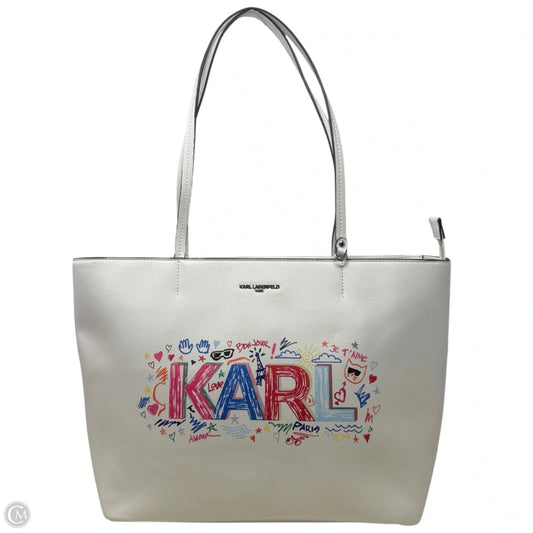 Adele Tote Designer By Karl Lagerfeld, Size: Large