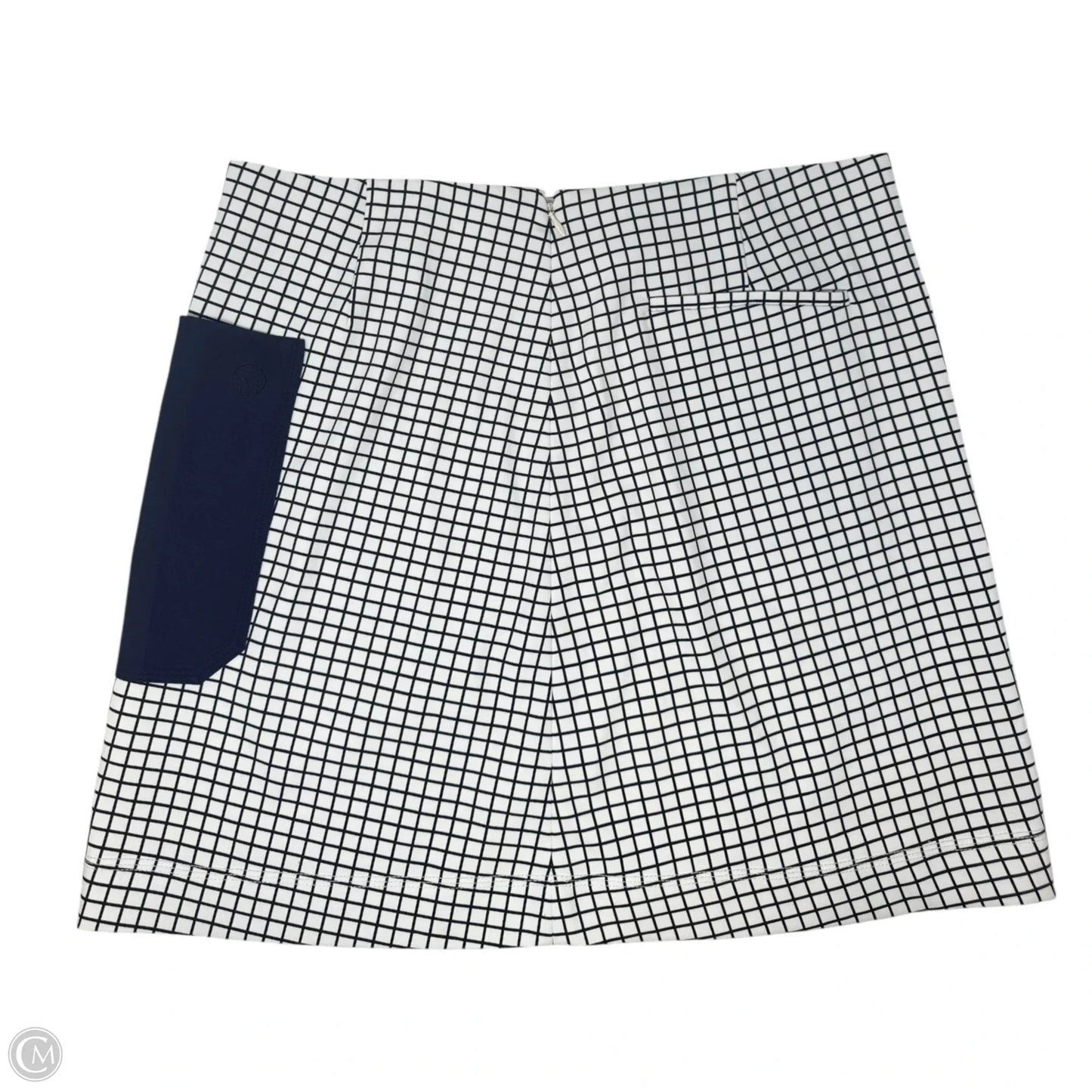 Athletic Skirt Designer By Tory Sport by Tory Burch In Blue & White, Size: L