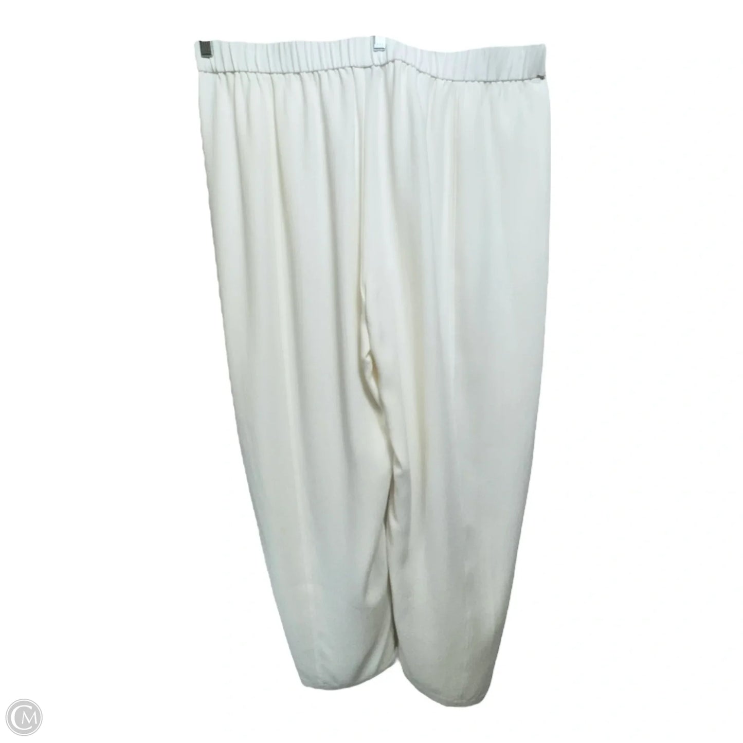 Silk Pants Lounge By Eileen Fisher In Cream, Size: Xl