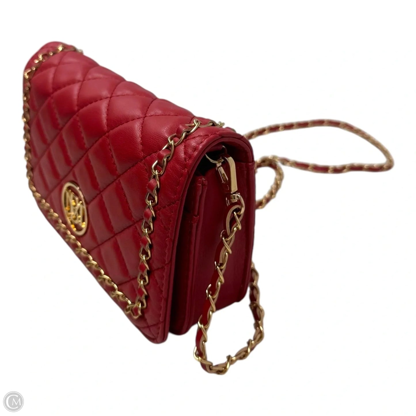 Vegan Leather Diamond Quilted Crossbody By Badgley Mischka, Size: Small