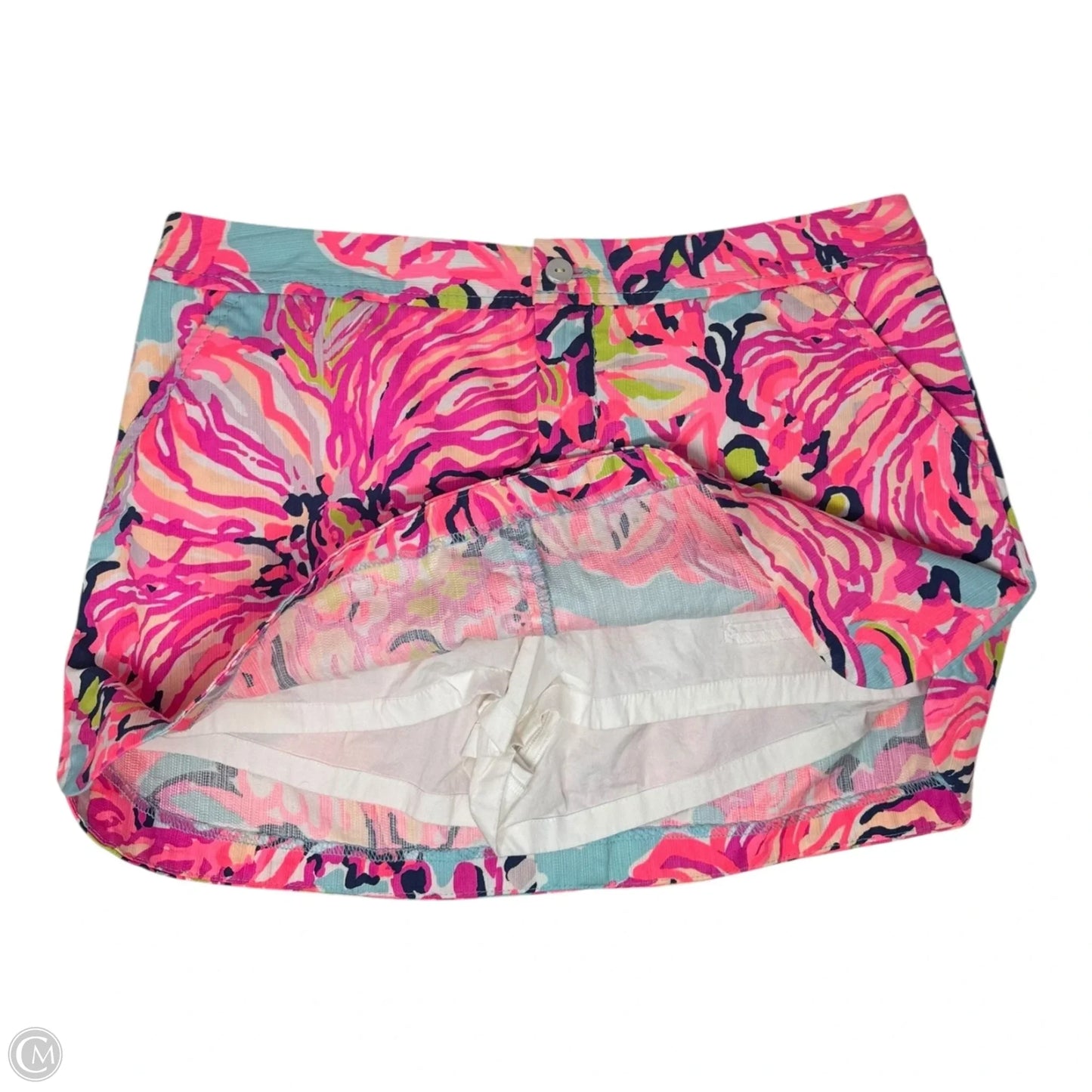 Lorelie Skort Designer By Lilly Pulitzer In Serene Blue Big Escapade, Size: 4