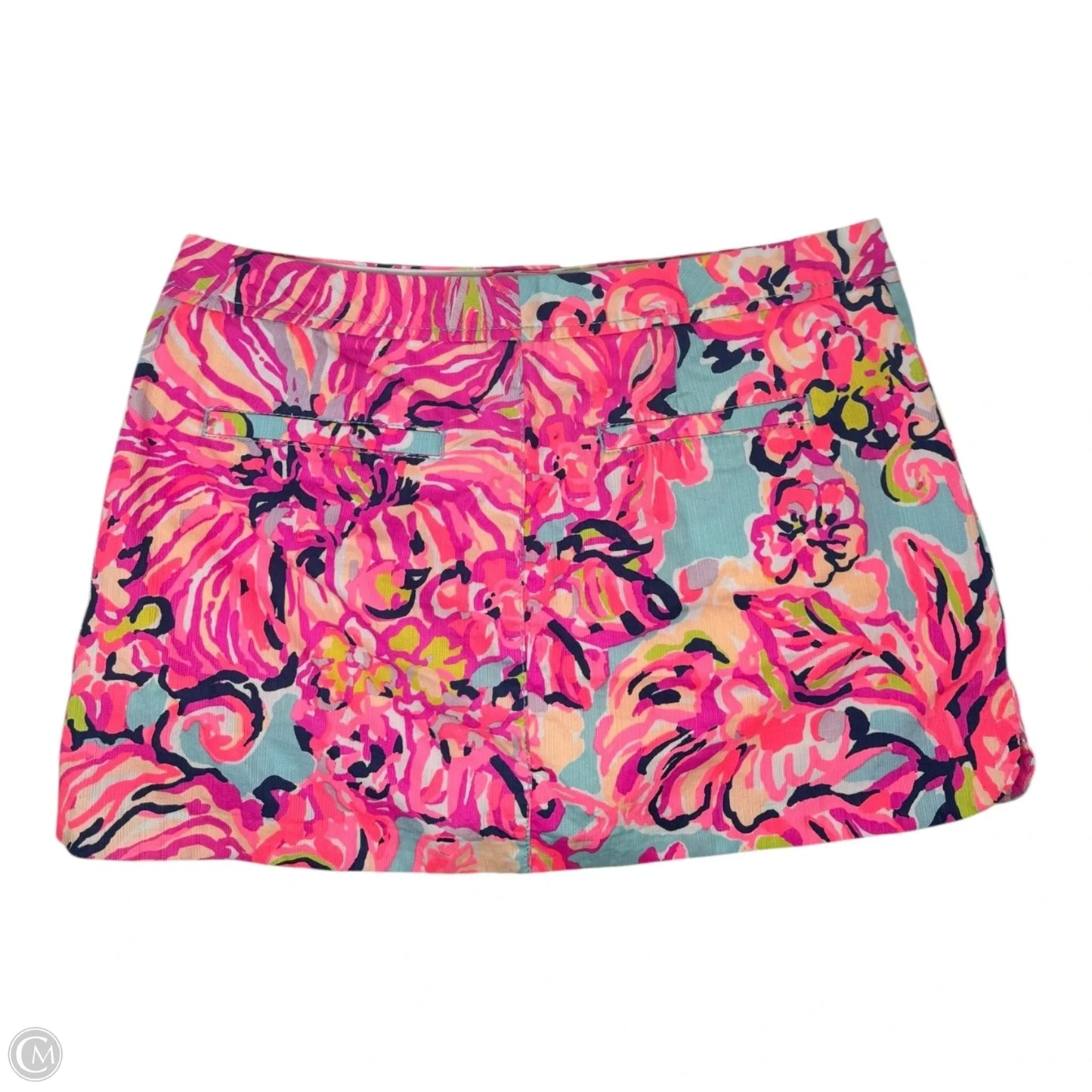 Lorelie Skort Designer By Lilly Pulitzer In Serene Blue Big Escapade, Size: 4