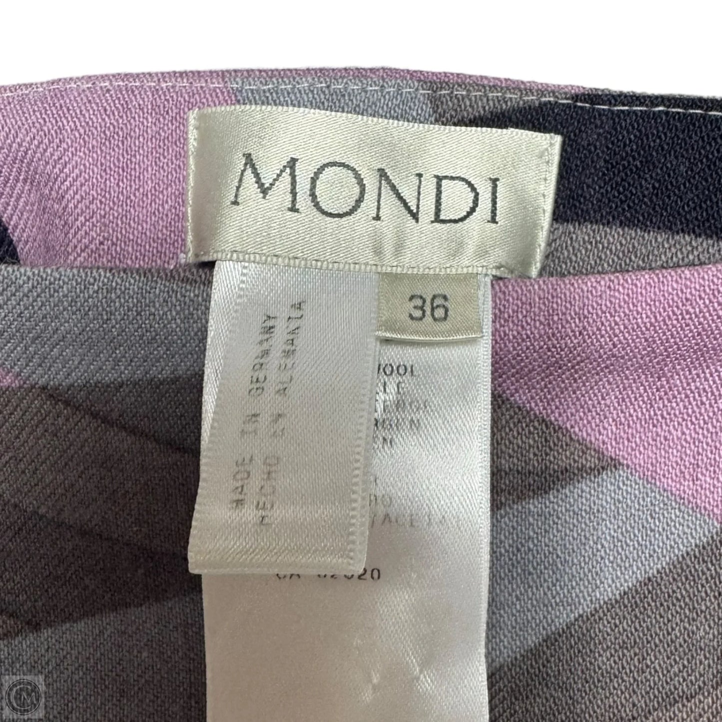 Abstract Print Wool Skirt Maxi By  Mondi In Multi-colored, Size: 4