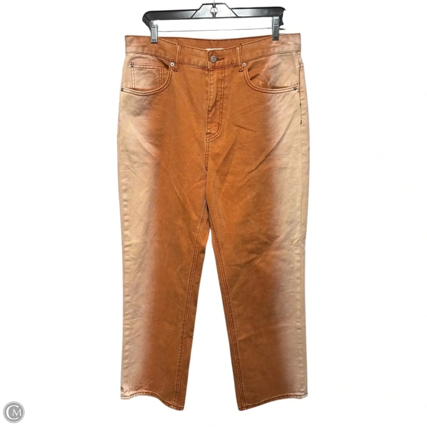 High-Waisted Cowboy Jeans By Bdg In Ombre Orange, Size: 14
