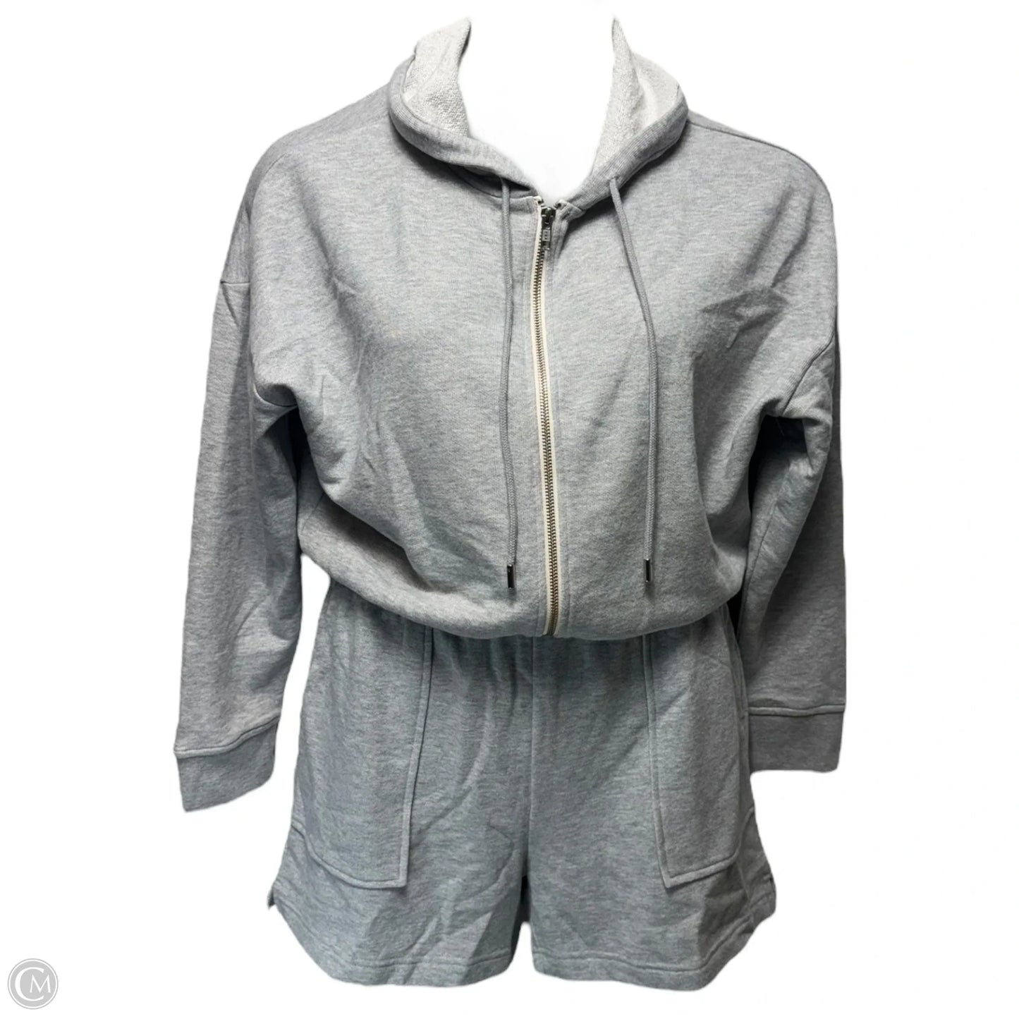 Nicola Hooded Romper By Rails In Heather Grey, Size: M