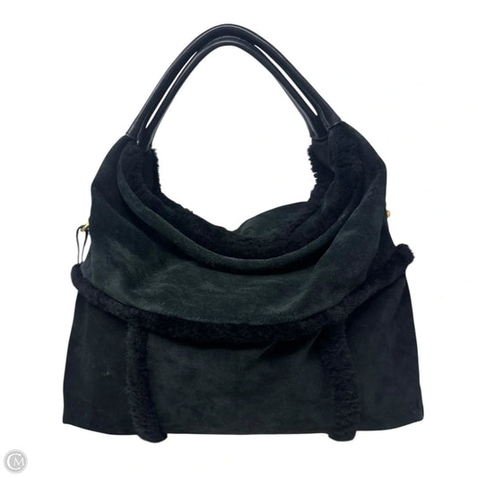 Shearling Suede Hobo Handbag Designer By Ugg, Size: Large