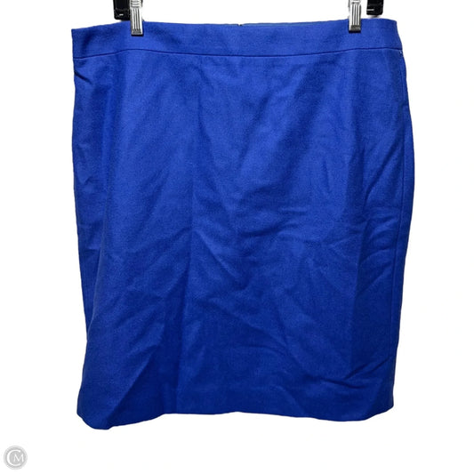 Wool Blend Skirt Mini & Short By J. Crew In Blue, Size: 14