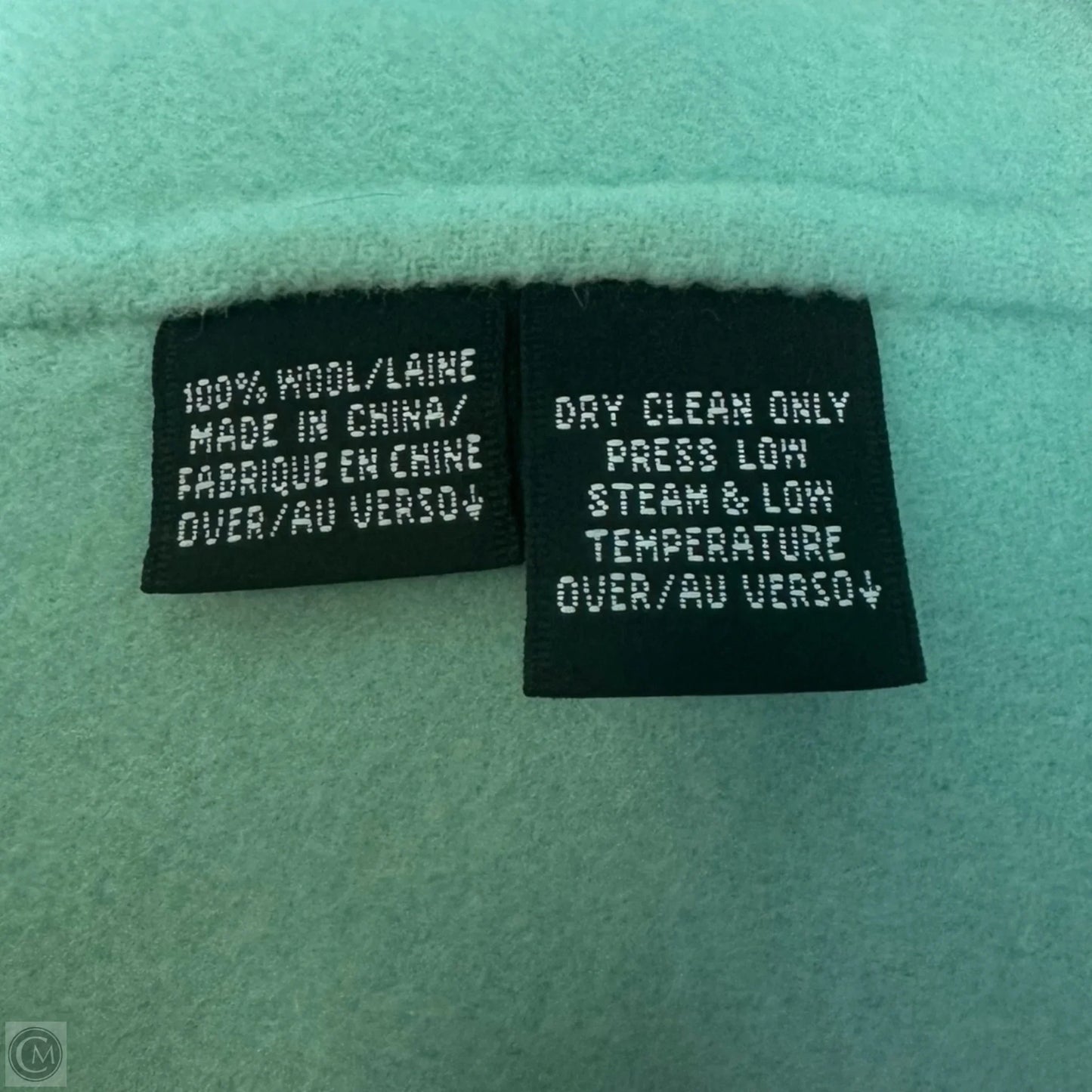 Coat Wool By Ellen Tracy In Aqua, Size: Xl