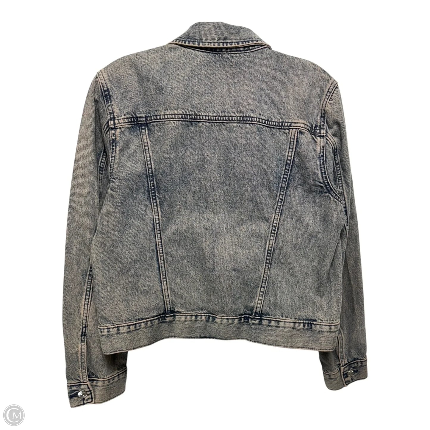 Jacket Denim By Calvin Klein In Blue Denim, Size: S