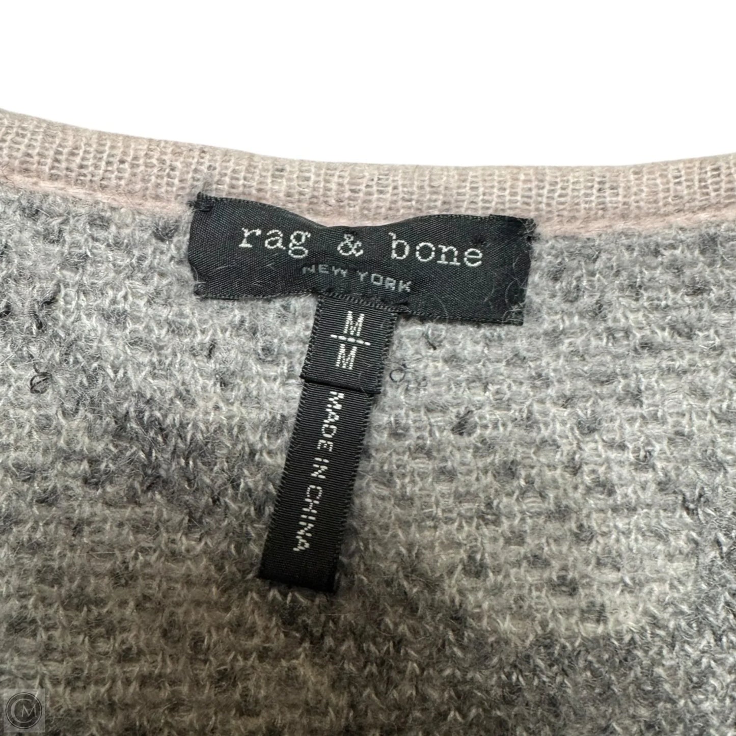 Sinclair Camouflage Merino Wool Mohair Blend Sweater By Rag And Bone In Grey, Size: M