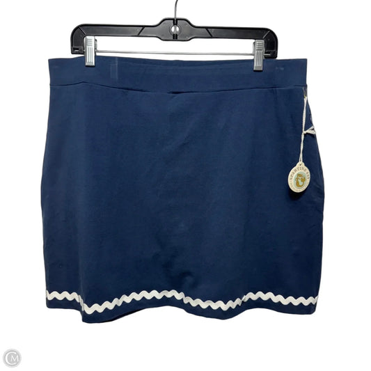 Skirt Mini & Short By Spartina In Navy, Size: Xl