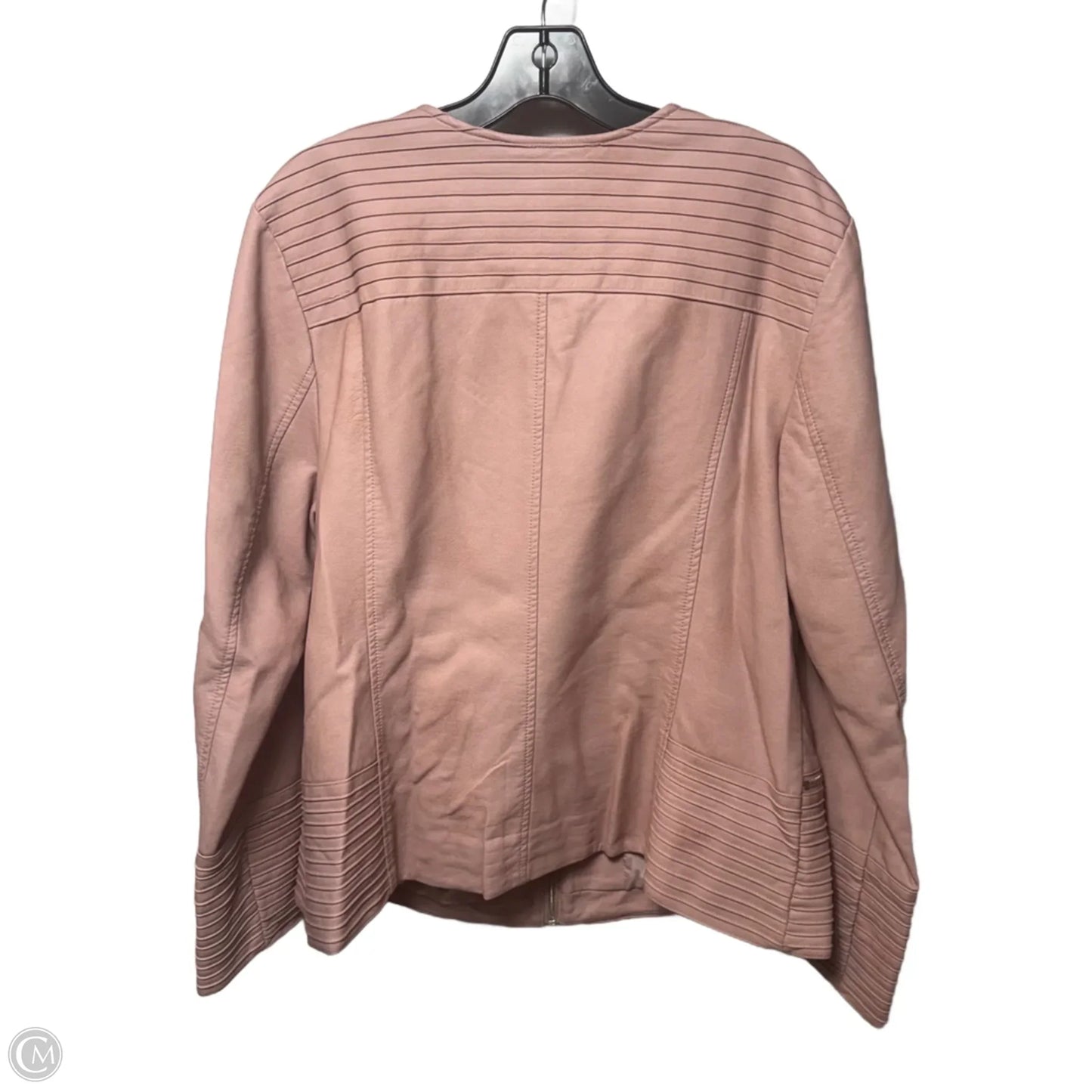 Rouge Romance Jacket Moto By Alfani In Pottery Clay, Size: Xl