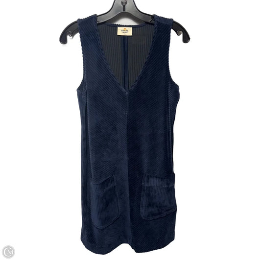 Corduroy Tank Dress Casual Short By Marine Layer In Navy, Size: Xs