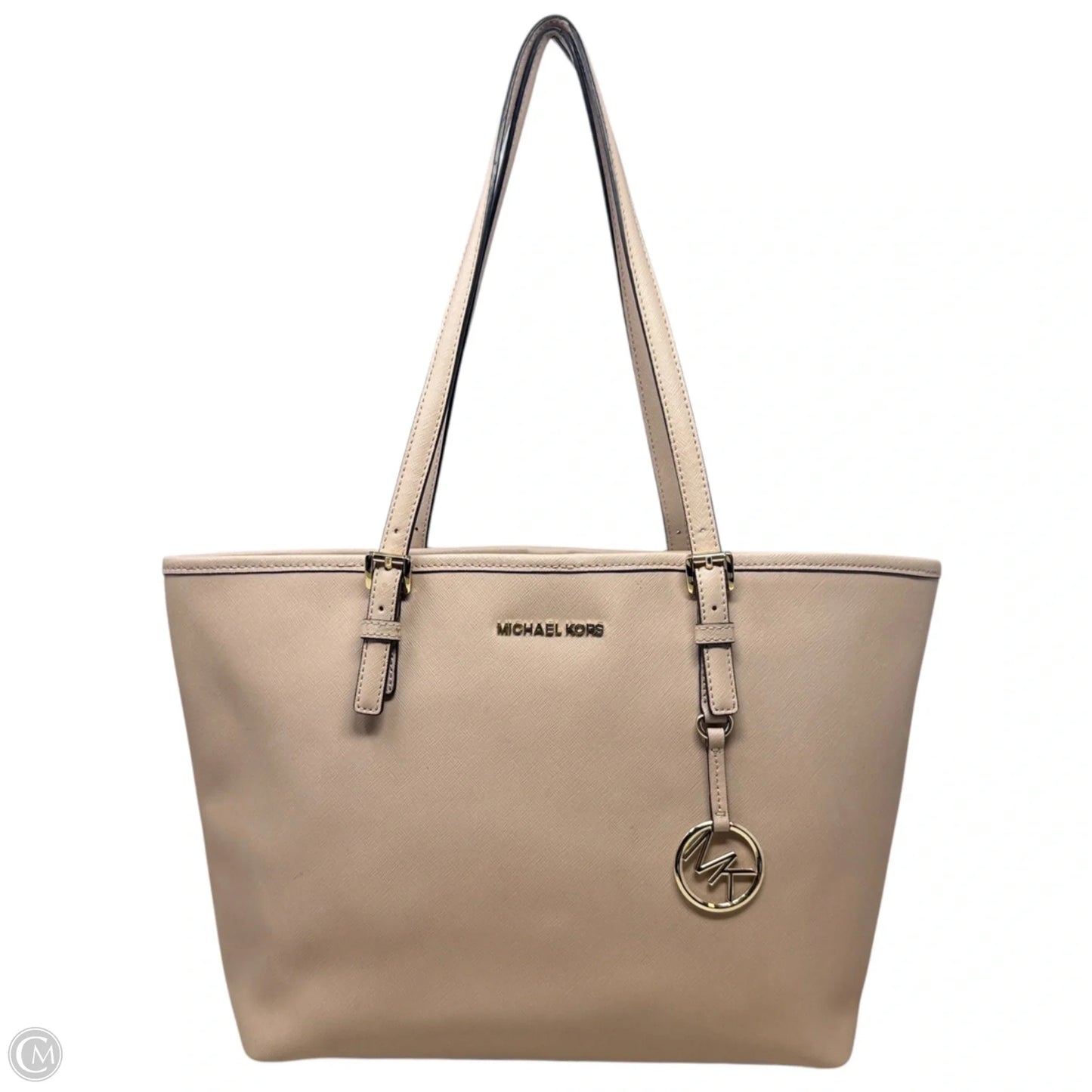 Jet Set Saffiano Leather Carryall In Ballet Designer By Michael Kors, Size: Medium