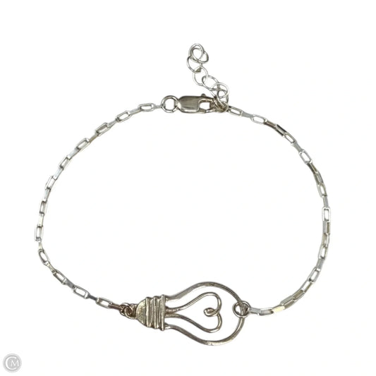 Light Bulb Chain Sterling Silver Bracelet By Whimsy Jewelry