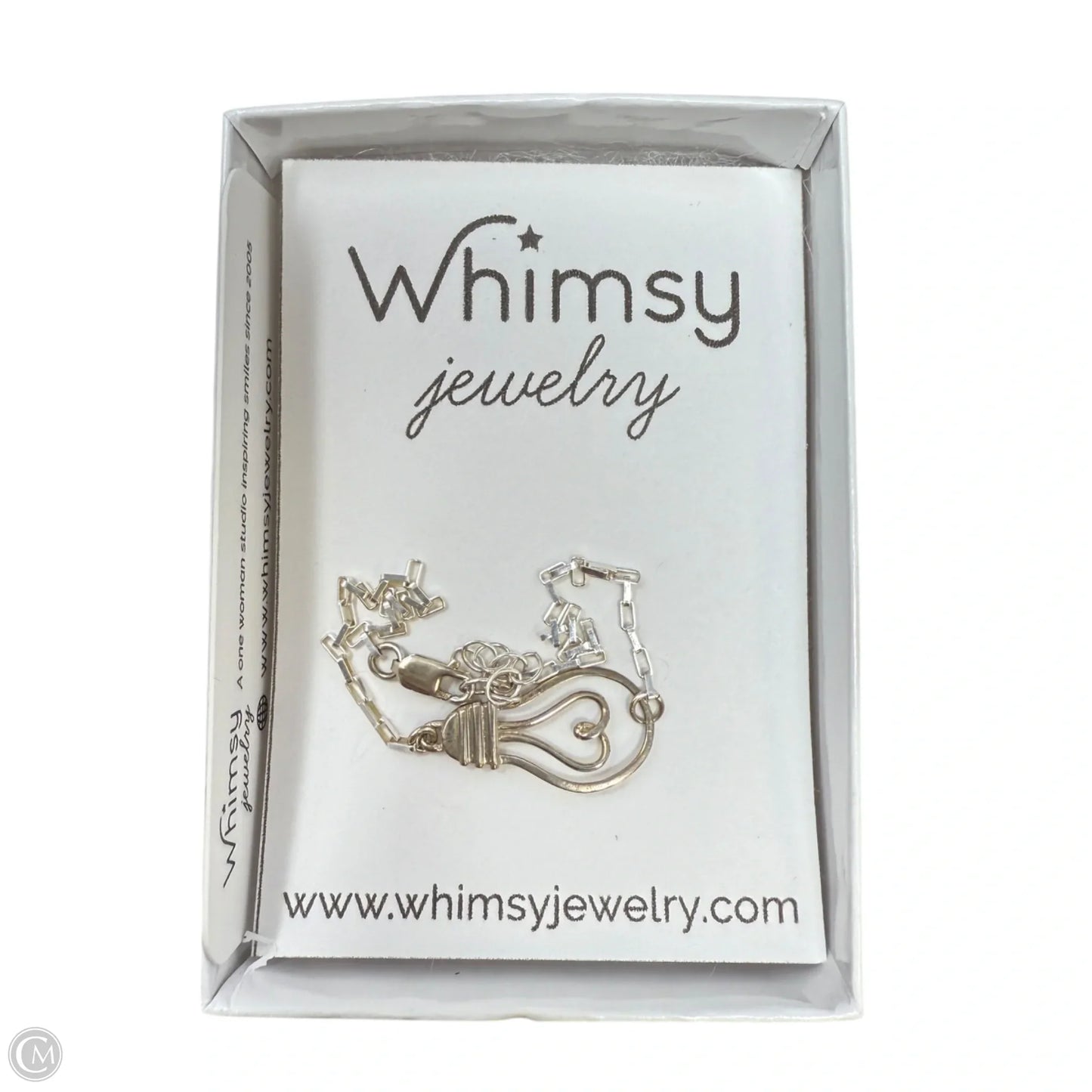 Light Bulb Chain Sterling Silver Bracelet By Whimsy Jewelry