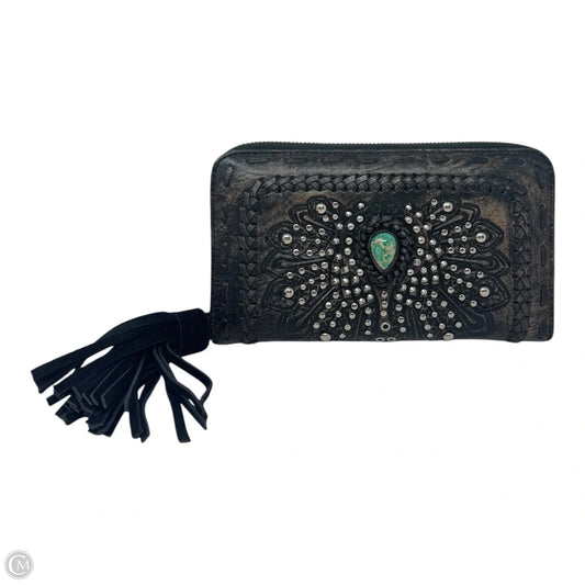 Studded Wallet Clutch Leather By Jodi Lee, Size: Large